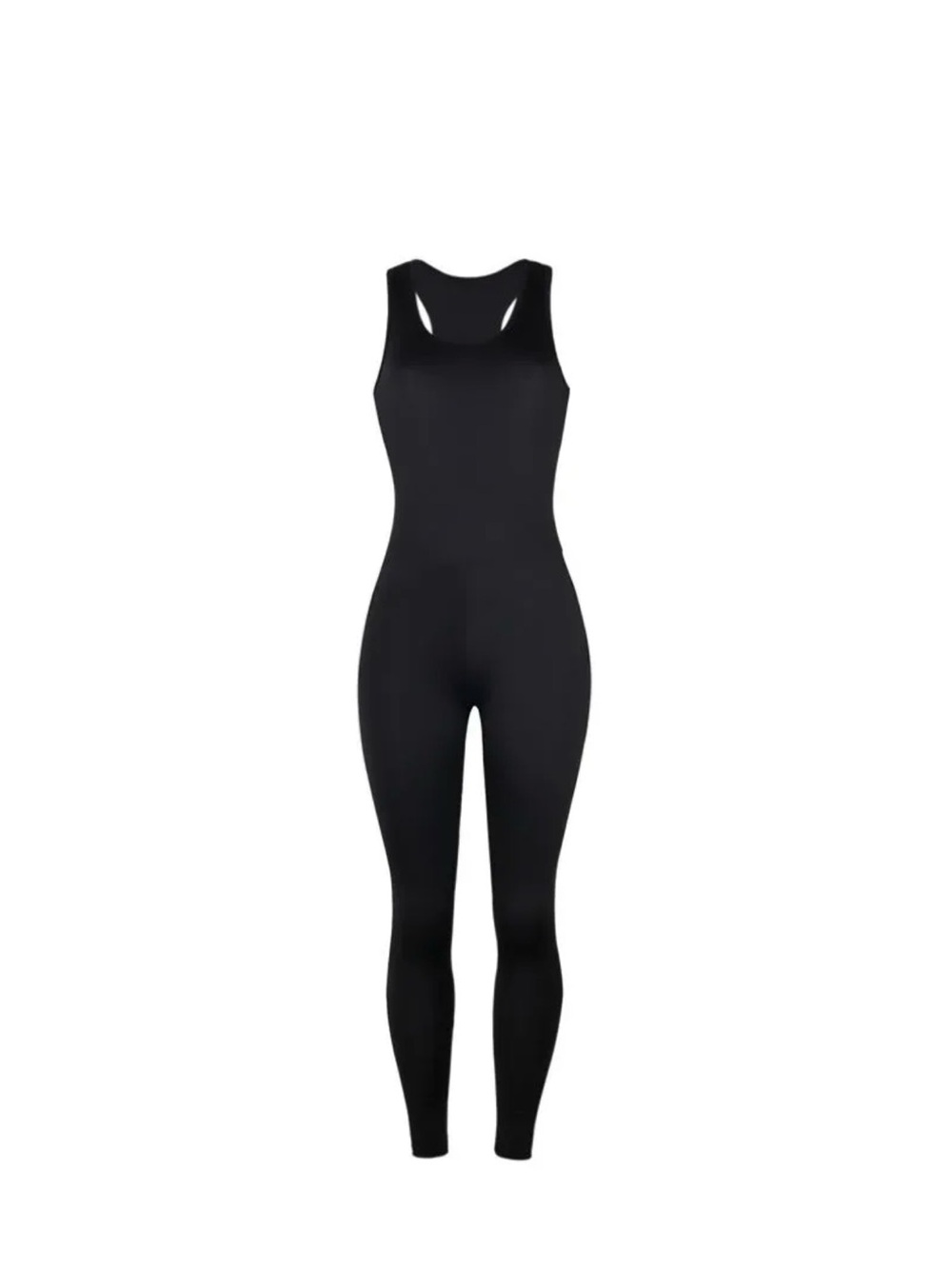 Women’s Black Racerback Jumpsuit - Picture 1 of 1